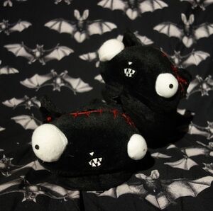 Emily the strange zombie slippers // collection post